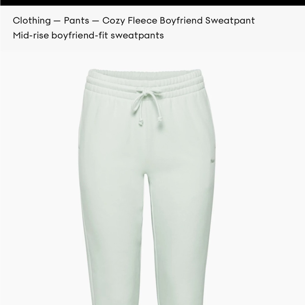 TNA cozy fleece boyfriend sweatpant